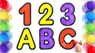 ABC 123 for Kids 🔤🔢 | Learn Alphabet & Numbers with Colorful Markers 🎨