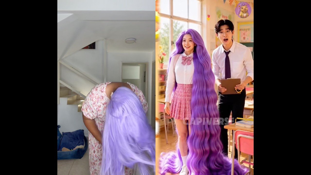 QUIÉN TENGA EL CABELLO MÁS LARGO GANA !!!!!!! #humor #comedia #risas #funny