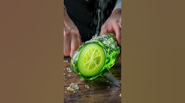 Cucumber Cutting ASMR 🥒 | Super Satisfying & Relaxing Sounds | Fresh Fruit Cutting Video #asmr