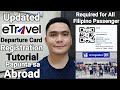 Bagong etravel departure card easy tutorial new update required for all  filipino passenger