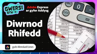 Gwers Fyw Adobe Express: Diwrnod Rhifedd [Iau 21/05/26]