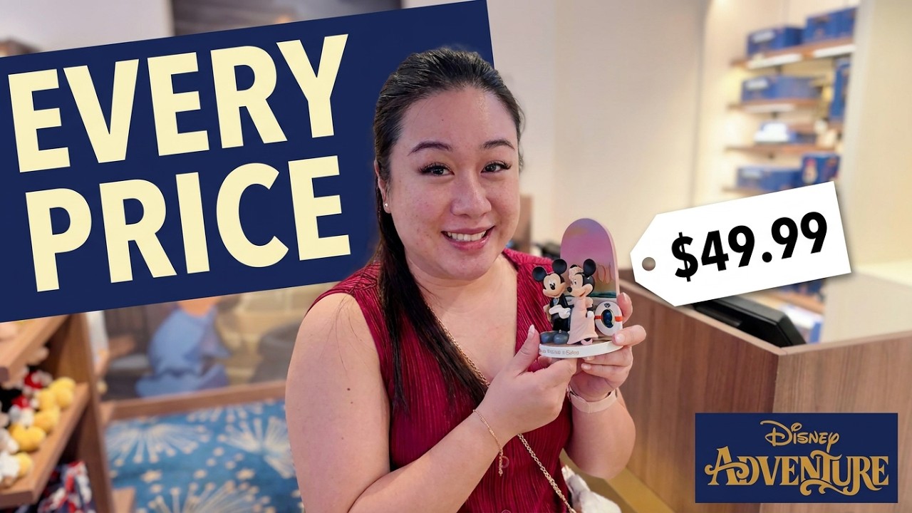 DisneyAdventure船内限定ミニーイヤーカチューシャネイビー×ゴールド EVERY New Disney Adventure Merch & Price List! 🚢 - YouTube