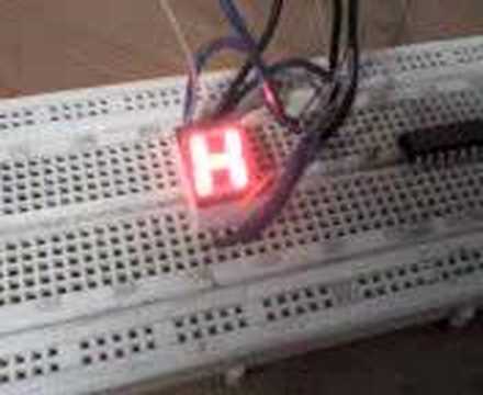 Seven-Segmet display using Parallel Port (LPT - 0x378)