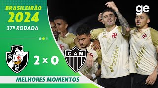 Thumbnail for VASCO 2 X 0 ATLÉTICO-MG | MELHORES MOMENTOS | 37ª RODADA BRASILEIRÃO 2024 | ge.globo