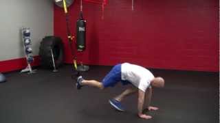TRX single leg burpee with push up