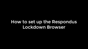 How to install the Respondus Lockdown Browser with Monitor