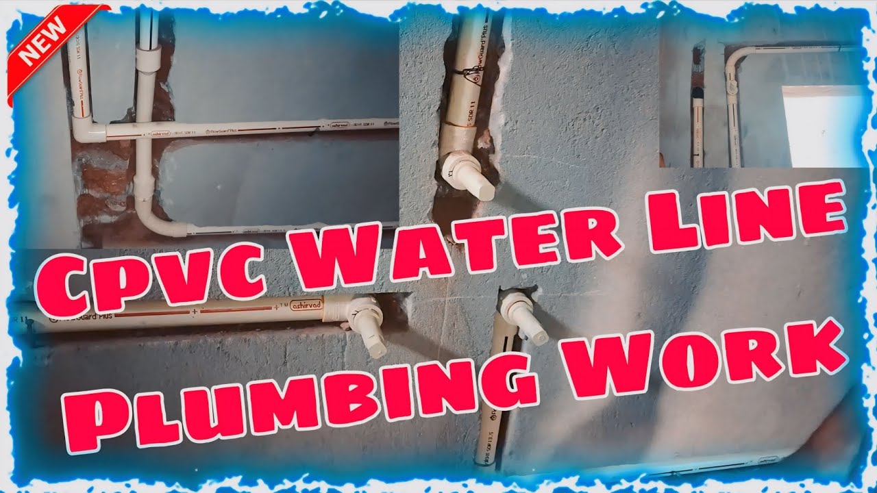 Ashirvad Cpvc Water Line Plumbing Work | without wallmixer set - YouTube