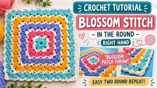 How To Crochet this Beginner Friendly Pattern In the Round (Right Hand)