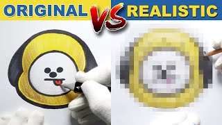 How To Draw Chimmy Bt21 Characters In A Realistic Style Original Version Turned In Realistic Way