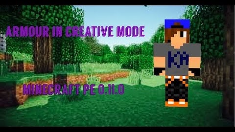 Minecraft pe 0.11.1 armour in creative mode