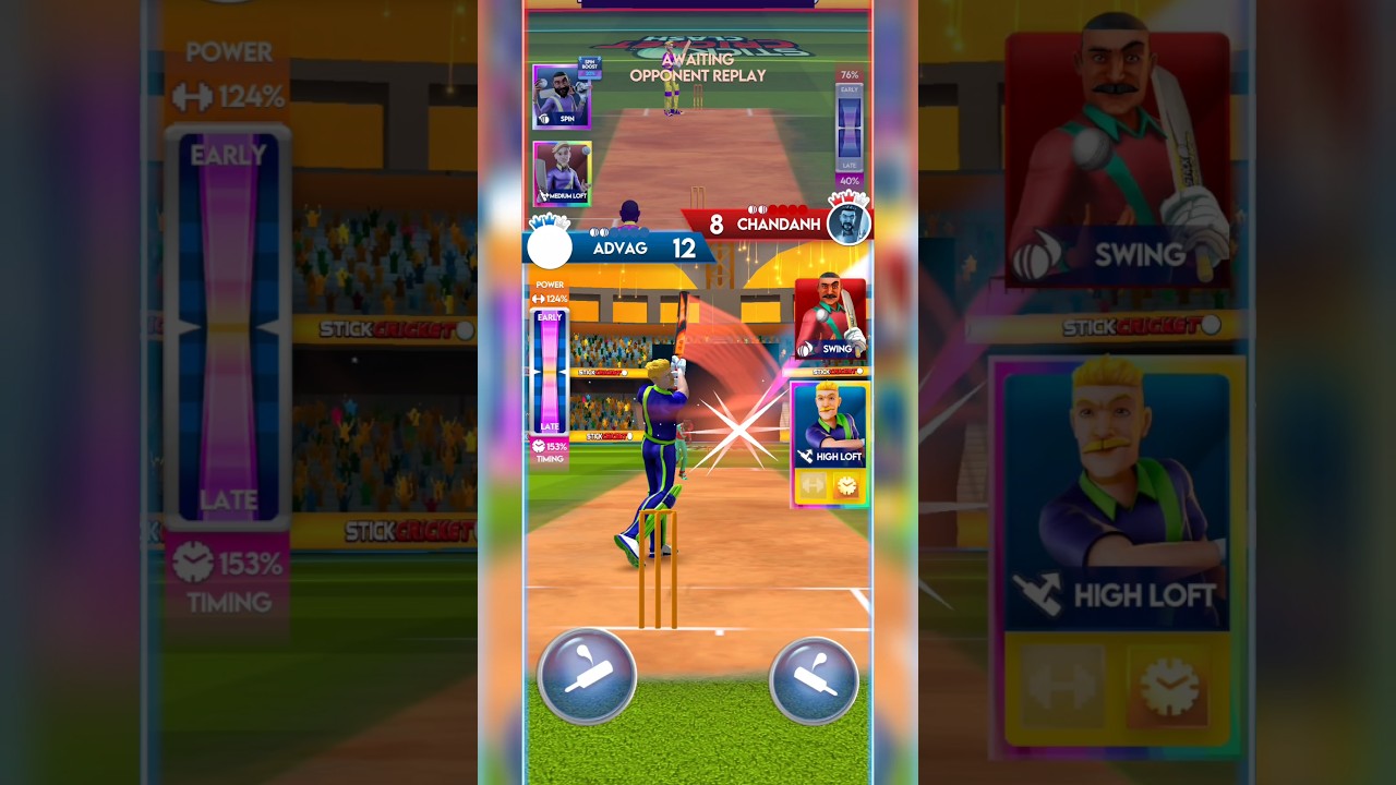 ADVAG vs ChandanH Stick Cricket Clash PvP