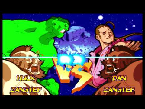 Marvel Super Heroes vs Street Fighter - Zangief / Hulk Playthrough ( June 27, 2017 )