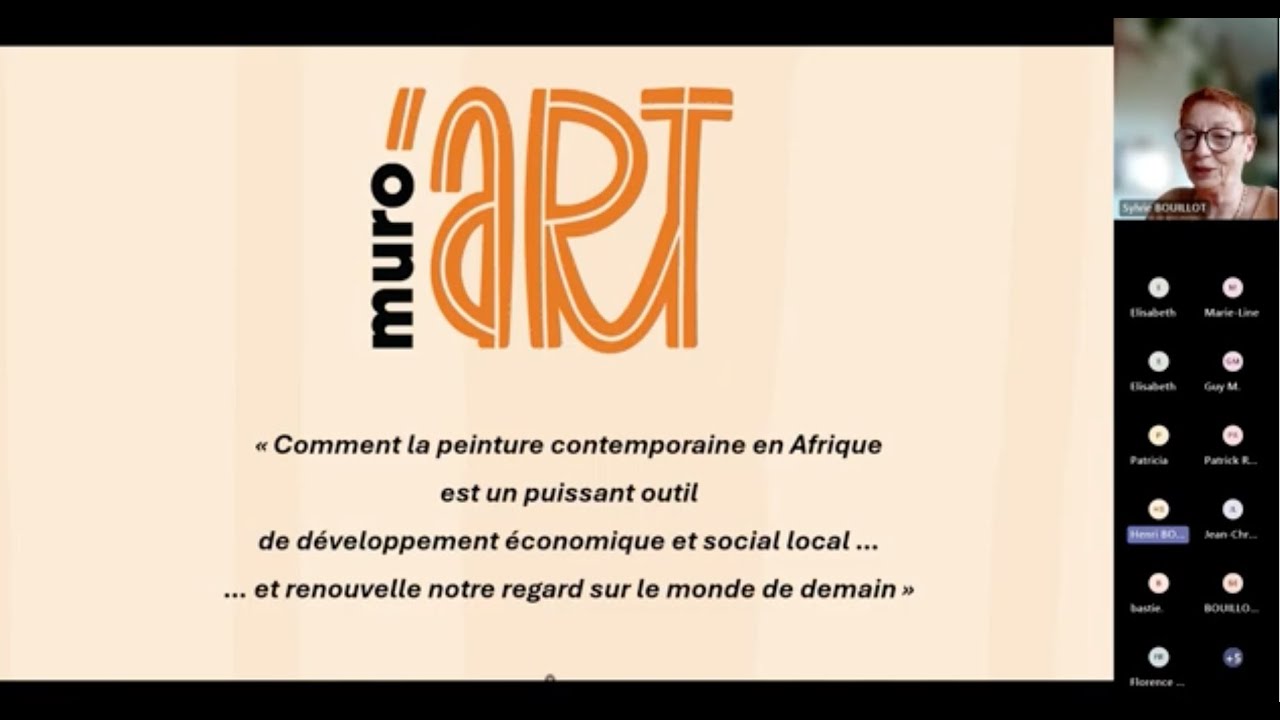 Visio-Conférence de lancement de Muro’Art – 13 juin 2024