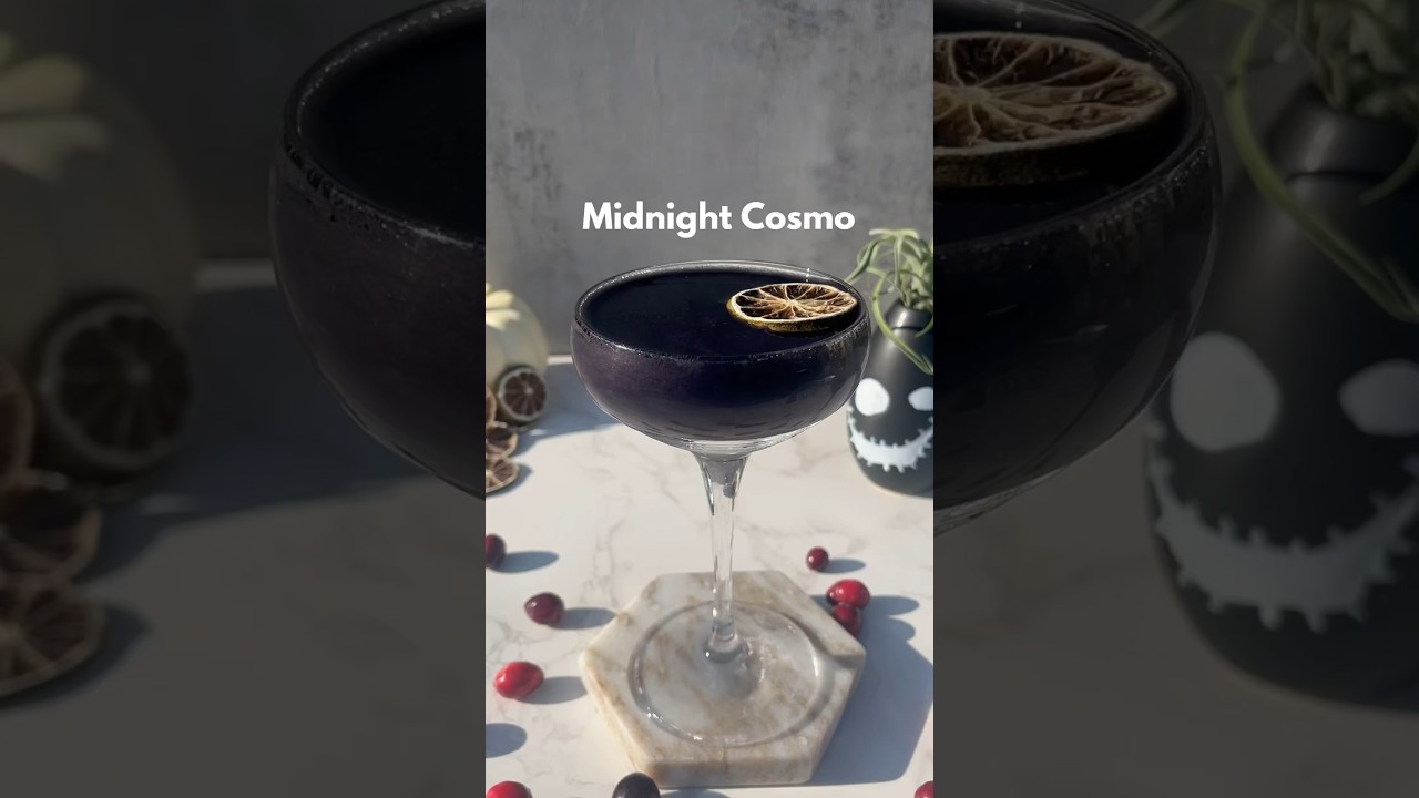 Midnight Cosmopolitan Cocktail Recipe 