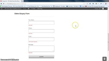WordPress Tutorial 17: Adding Contact Form Fields