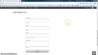 WordPress Tutorial 17: Adding Contact Form Fields