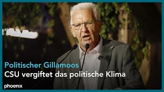 Politischer Gillamoos: Reden von Katharina Schulze und Winfried Kretschmann (B'90/Grüne) am 04.09.23