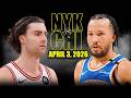 New York Knicks vs Chicago Bulls Full Game Highlights – April 3, 2026 | NBA Season