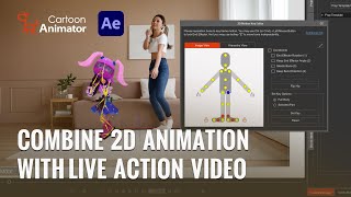 How to Add Animated 2D Character, VFX with Live Video for Video Animation Maker | Cartoon Animator 4