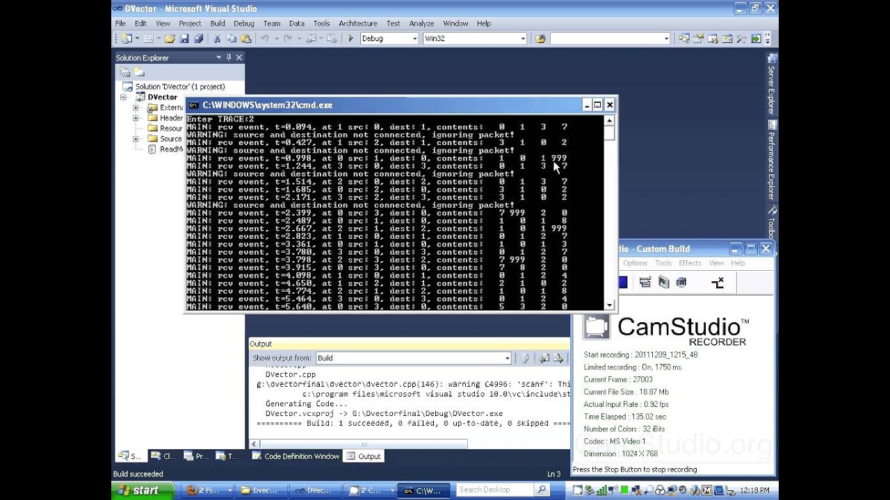 DV Vector Routing Implementing an Algorithm by Ruslan Glybin.avi - YouTube