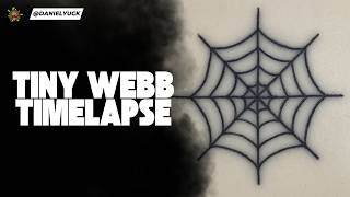 Easy Spider Web Tattoo Timelapse | Easy Follow Along For Beginners
