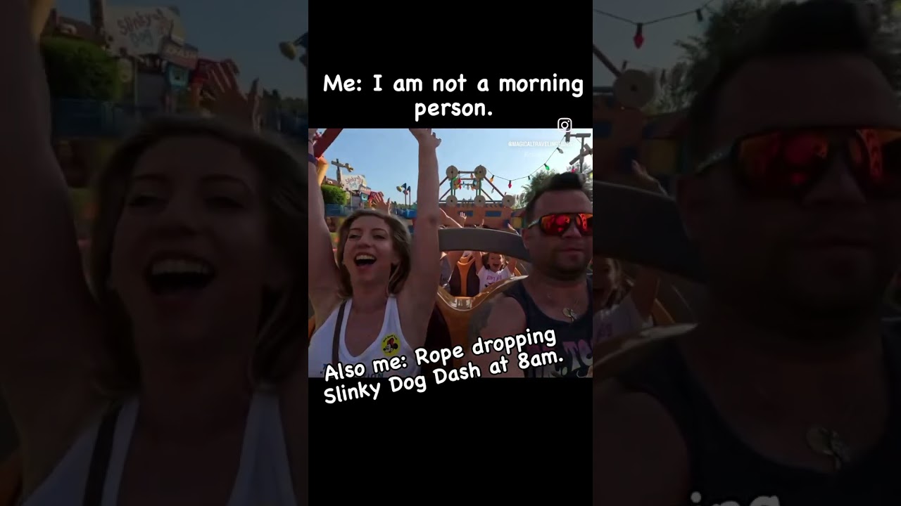 I am only a morning person at Disney…