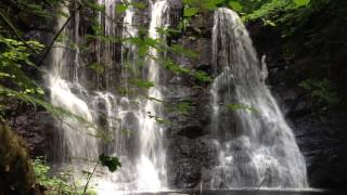 North Antrim Waterfall, Glenariff  - (relaxing N Irish continuous landscape scenery on film)