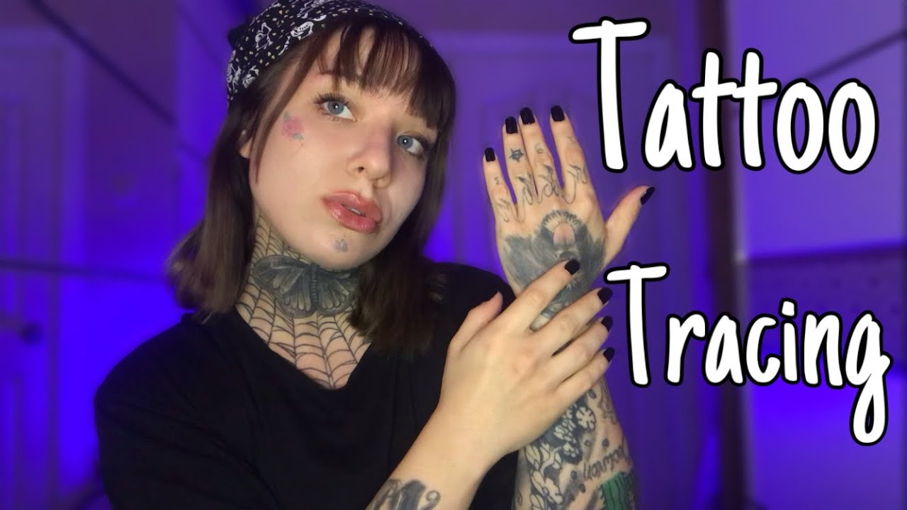 Türkçe ASMR - Dövmelerimi çiziyorum - Tekrar Eden Kelimeler - Tattoo Tracing