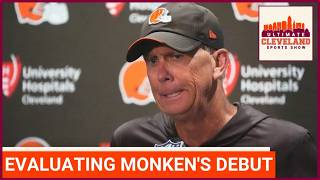 How did Todd Monken handle his first NFL game as the head coach of the Cleveland Browns