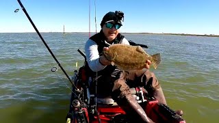 Unexpected flounder bite late dec. 2019 (galveston texas kayak
fishing)