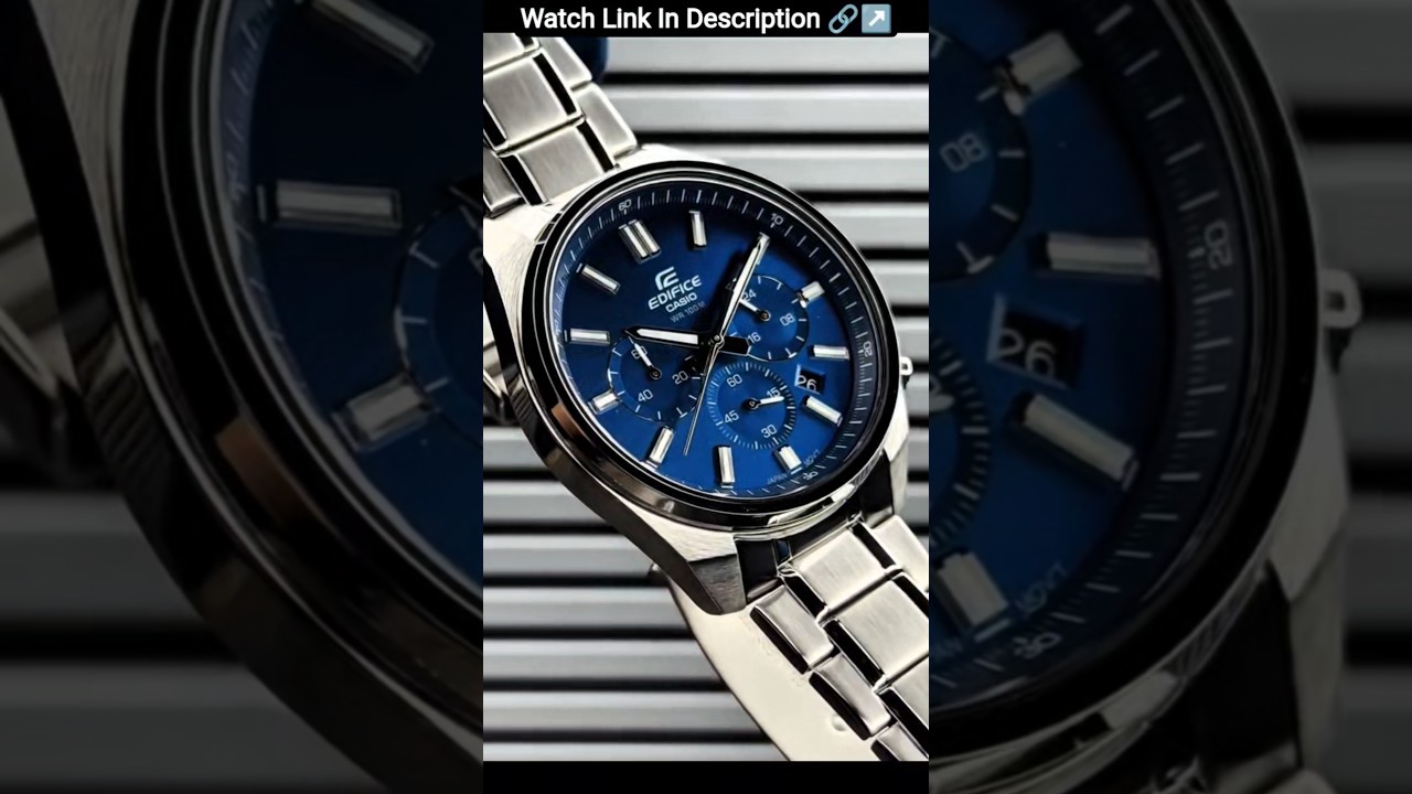 Edifice Casio Chronograph Blue Dial Luxurious Elegant Men's Watch 