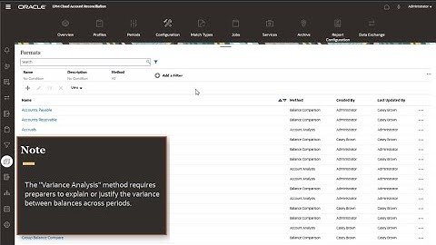 Overview: Standard Formats in Account Reconciliation