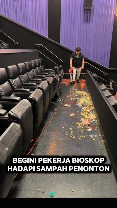 TERNYATA BANYAK UANG TERSEMBUNYI SAAT MEMBERSIHKAN SAMPAH DI BIOSKOP #shorts #short #shortsviral