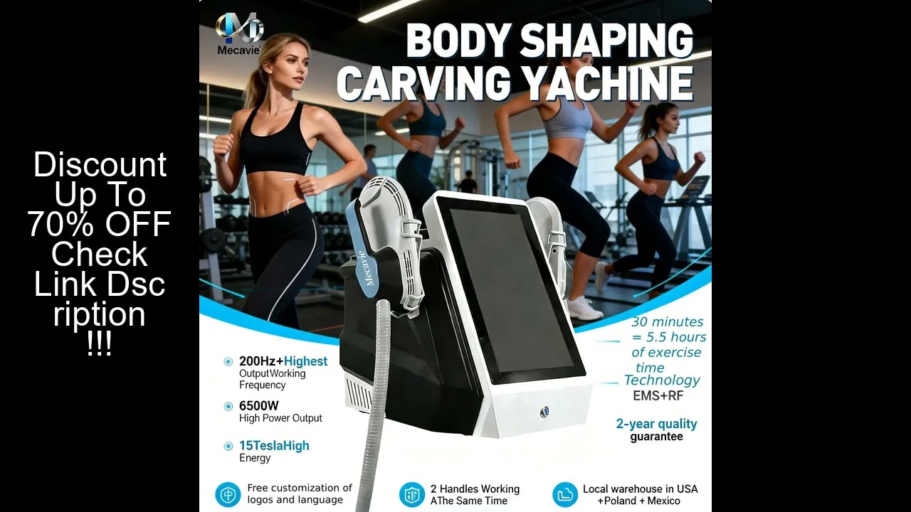 Professional RF EMS Body Fat Removal Machine Electric EMS Fat Burning Slimming Muscle Stimulator  HI