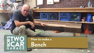 How to make an outdoor wood bench with the reclaimed wood look. A quick weekend woodworking project.