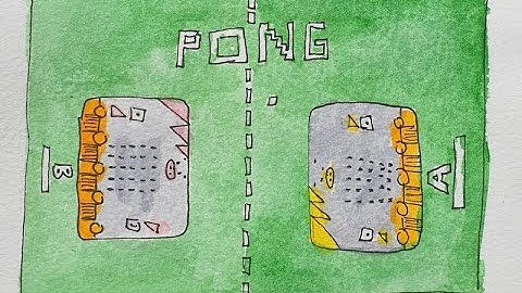 Speel PONG met 2 personen op de micro:bit