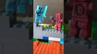 I 3D printed and painted LEGO Craftee & Greedee!  Characters based on @Craftee  Minecraft adventures