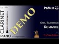 Carl Baermann: Romance for Clarinet  - Piano accompaniment 442Hz