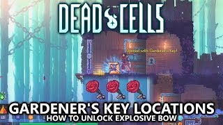 Dead Cells - Gardener's Key Locations (All 3) Guide - How to Unlock Explosive Crossbow