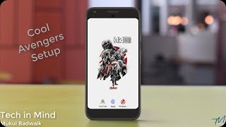 Avengers Home screen Setup in NOVA launcher screenshot 4