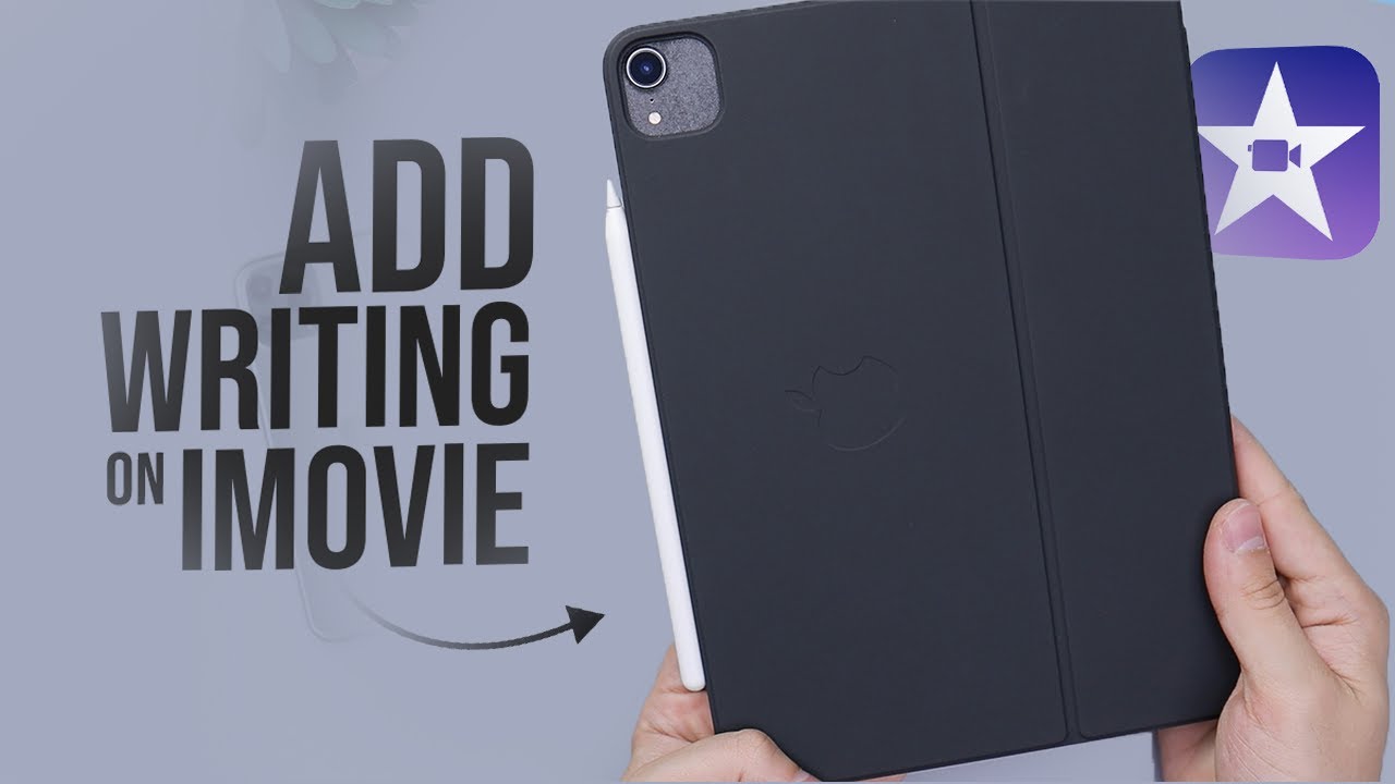 How to Add Writing on iMovie on iPad (tutorial) - YouTube
