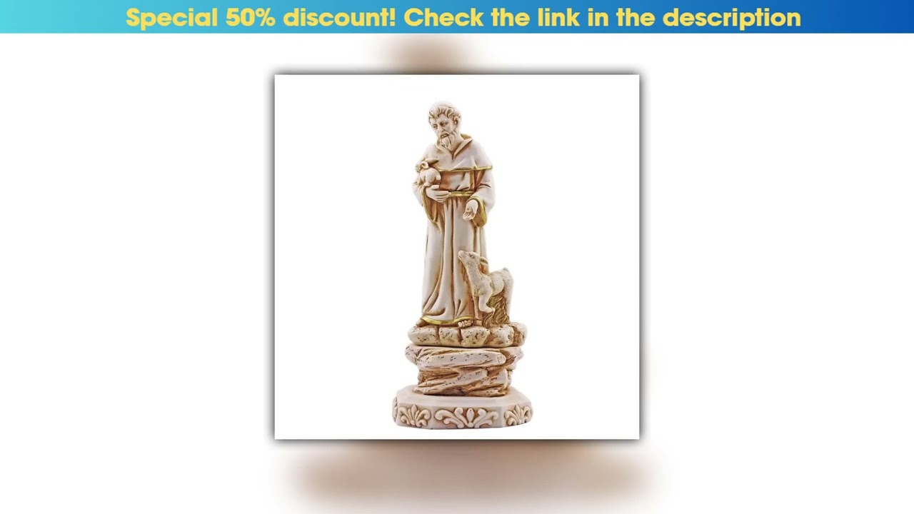 Hot Picks 3D Saint Francis Silicone Mold Old Man and lamb Lamb Handwork Candle Mould Reusable Wax C