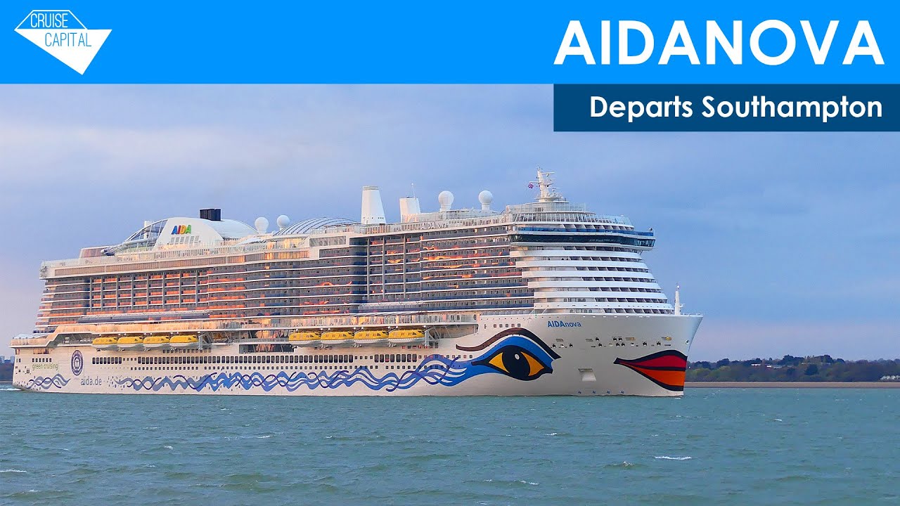  AIDAnova departs Southampton (23/04/2023) - YouTube Bildidee 