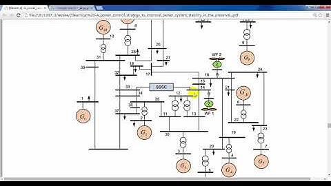 شبیه سازی استراتژی کنترلی یک سیستم قدرت با ادوات فکت برای افزایش پایداری شبکه.