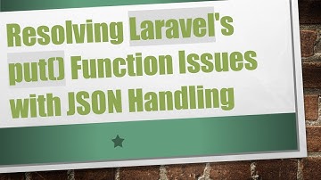 Resolving Laravel