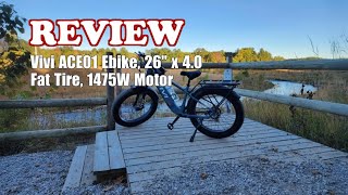 Vivi ACE01 Electric Bike 26" Fat Tire Ebike - Review