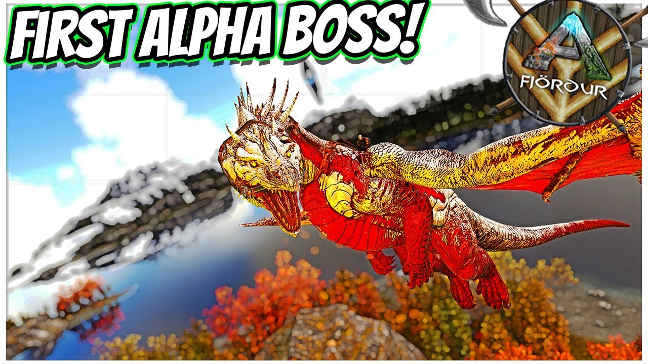 TAMING MY FIRST ALPHA BOSS THE ALPHA DRAGON!!  || Ark Primal Fear Fjordur Ep 26!