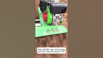 máy xới đất, băm cỏ đa năng tự hành chạy dầu 173F  #automobile #farming