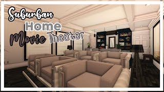 |ROBLOX Bloxburg| Home Movie Theater Speedbuild|