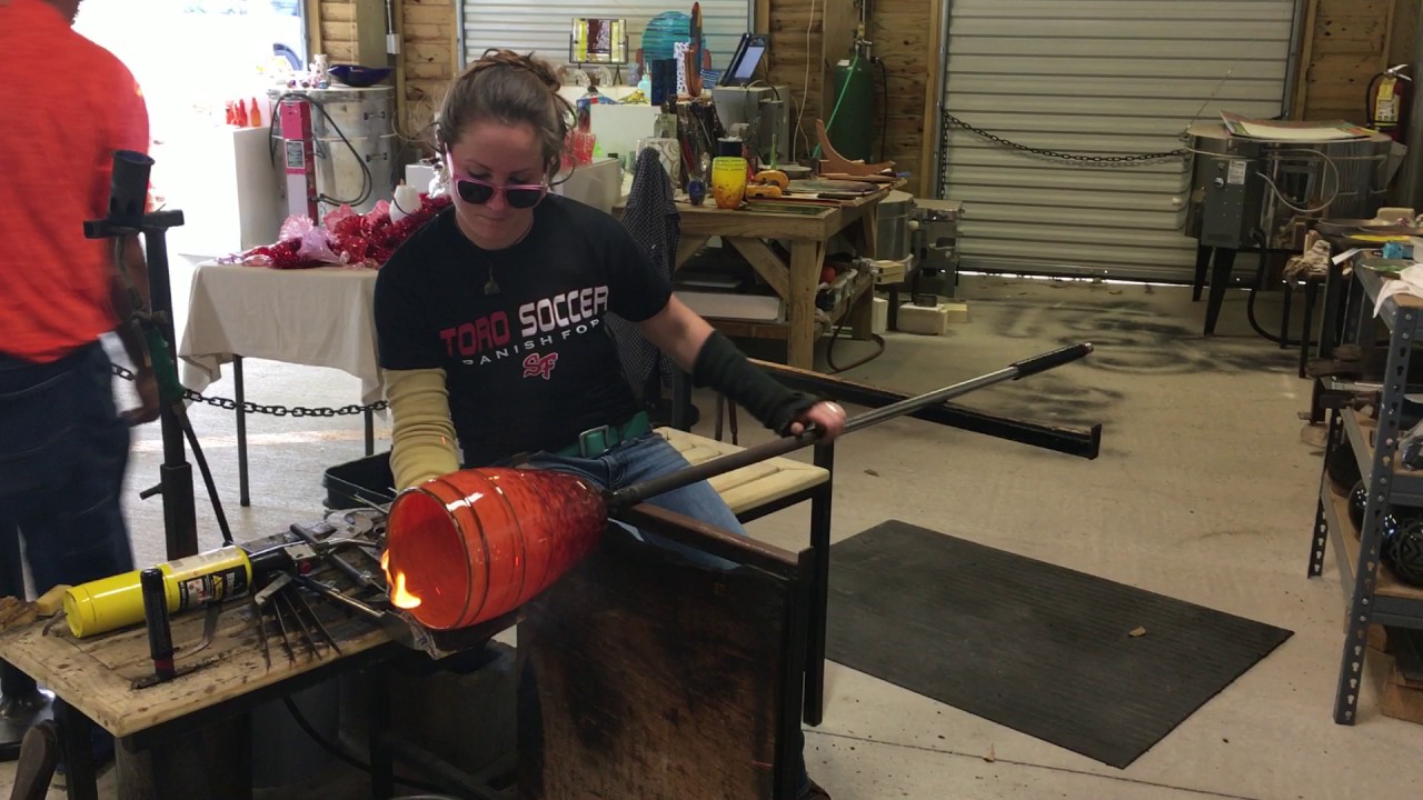Blowing Glass in the Hot Shop YouTube